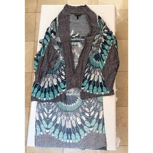 BCBGMaxAzria Tribal Print Cardigan